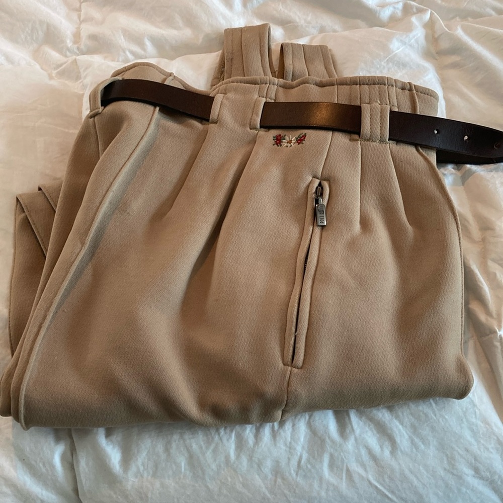 Vintage designer ski slacks